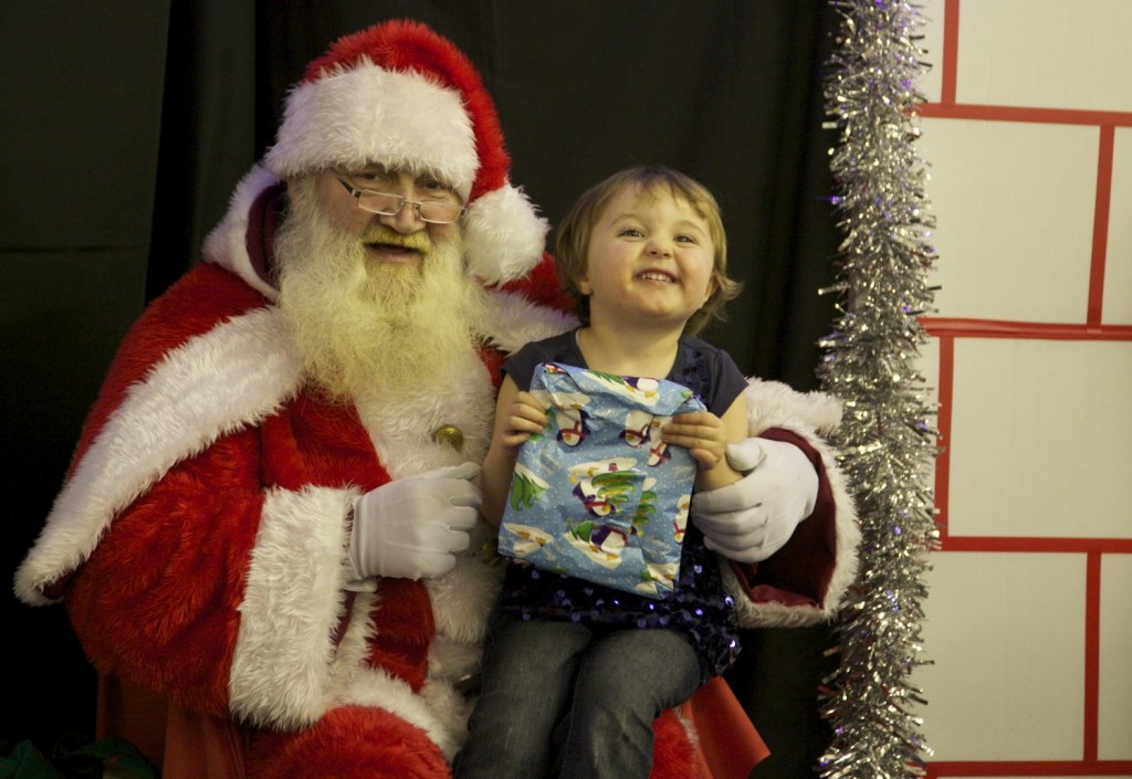 Layla smiles for Santa