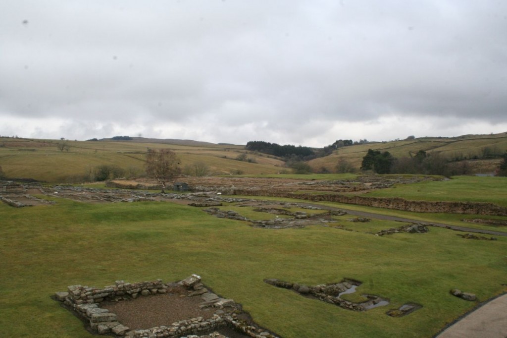 Looking over the main fort