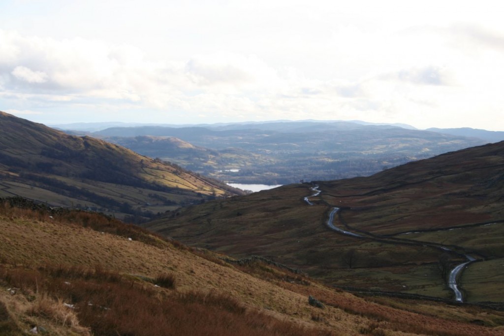 Looking down onto Windermere from Kirkstone